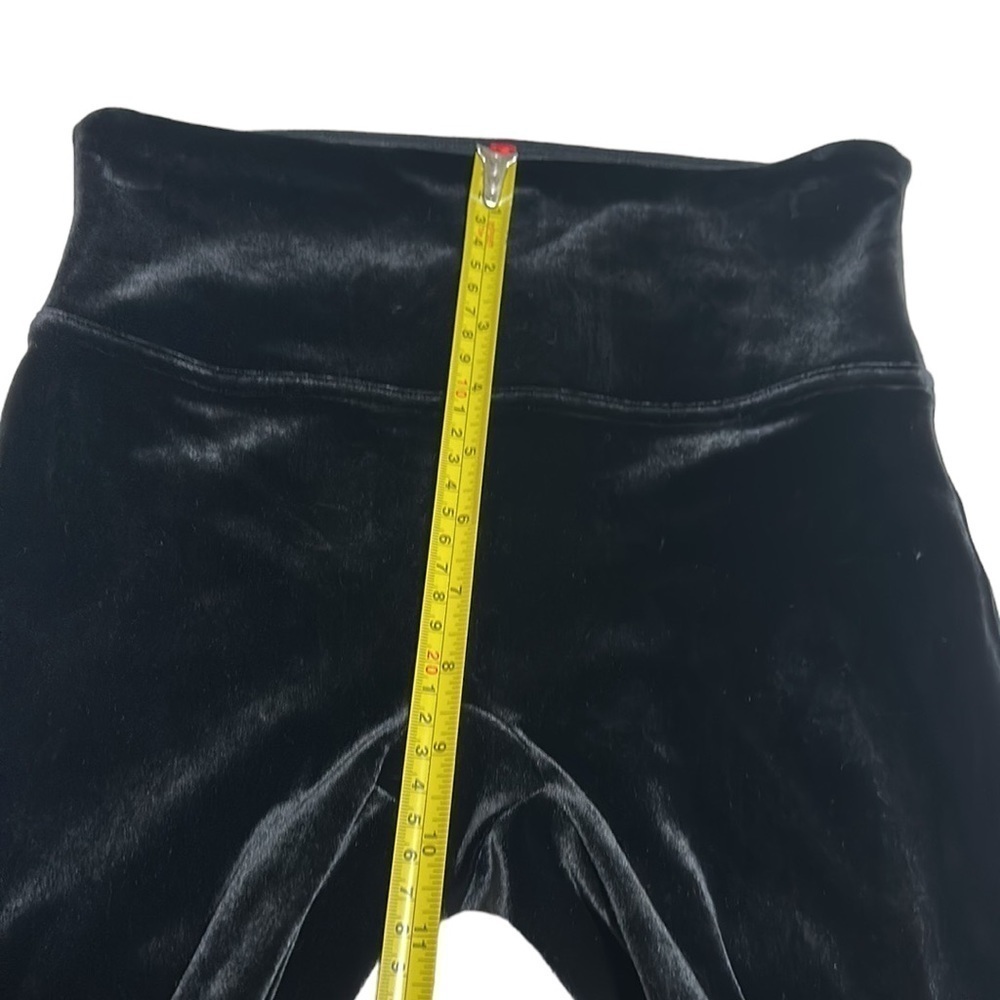 SPANX Velvet Leggings Contouring Waistband Black Size Medium - Picture 10 of 13